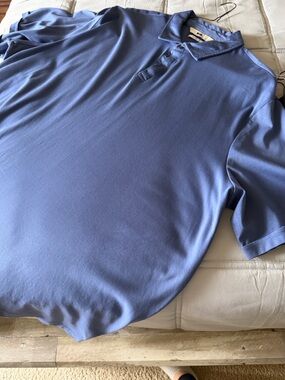 Joseph Abboud 5XLT Men’s Liquid Soft Polo - Beautiful Blue